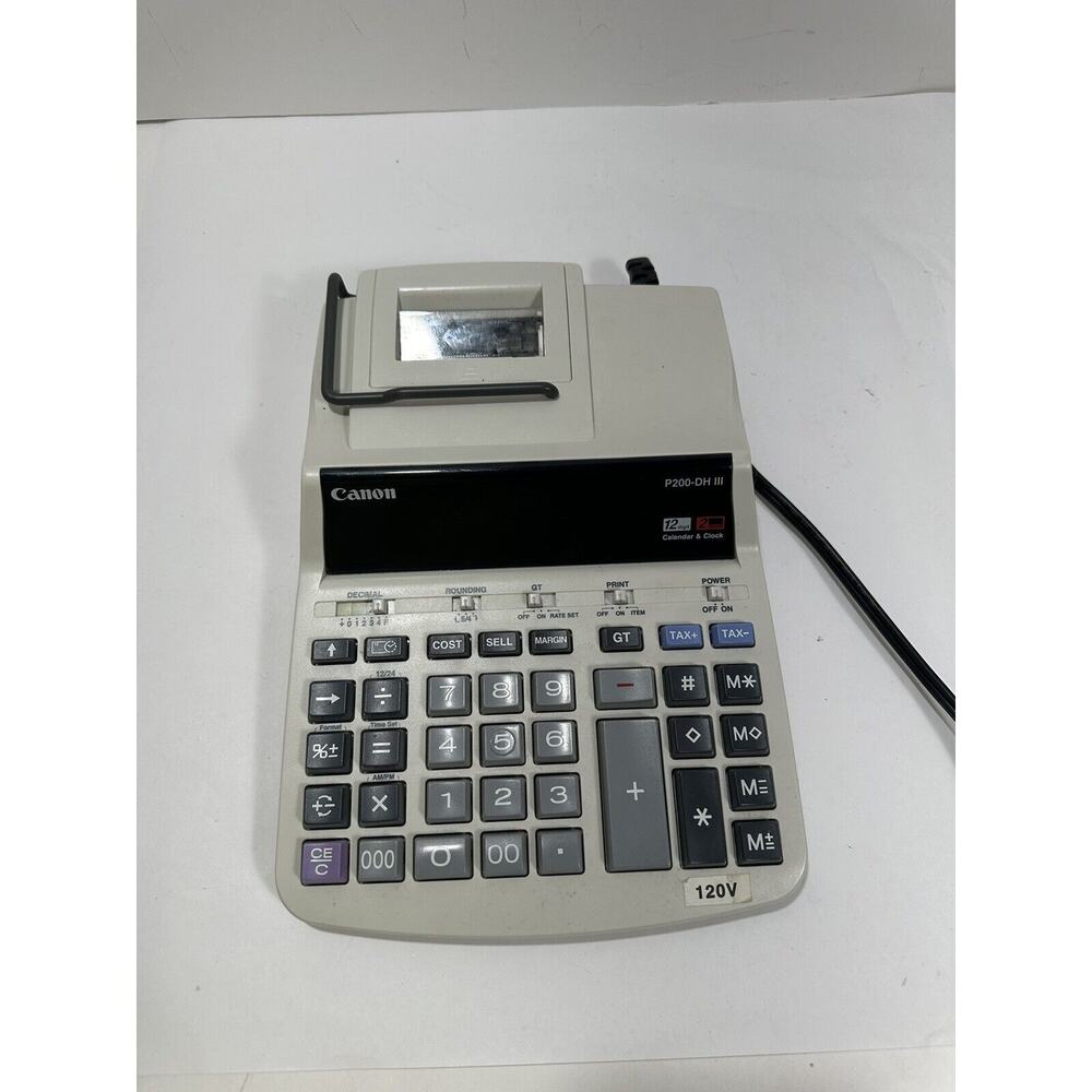 Canon P200-DHIII Scientific Calculator Accounting - Tested‎ & Working Great